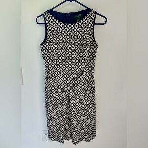 Lauren by Ralph Lauren Retro Style Cocktail Dress Sz 2